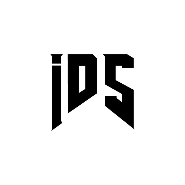 IDS letter logo design for technology company IDS logo design black and white color combination IDS logo IDS vector IDS design IDS icon IDS alphabet IDS typography logo design