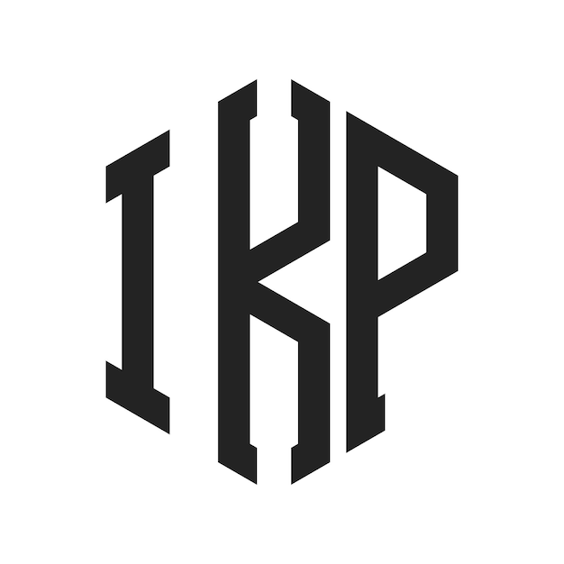 ikp logo design initial letter ikp monogram logo using hexagon shape
