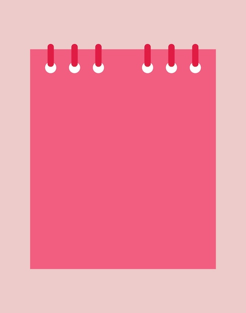 Illustration note or task list pink color unique design