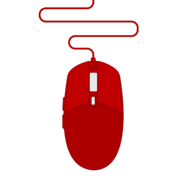 Illustration of a gaming mouse Wired and wireless mouse computer mouse logos and icons