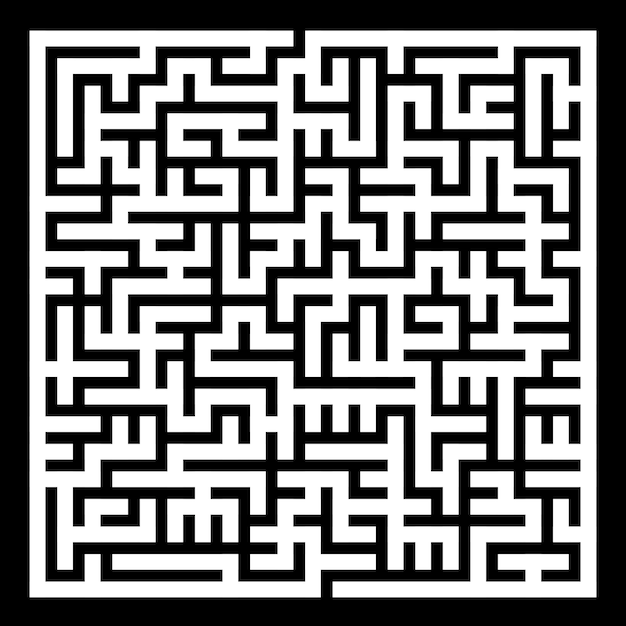 Illustration of maze game