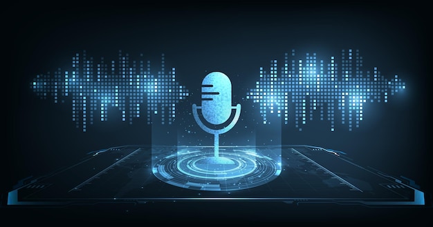 Illustration of Podcast icon background
