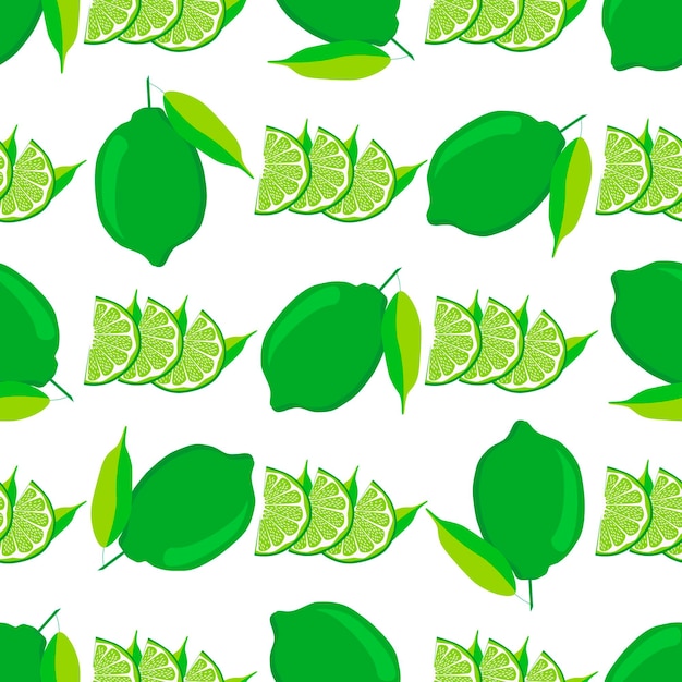 illustration on theme big colored seamless green lime