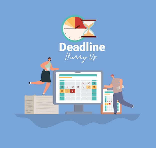 Important deadline poster