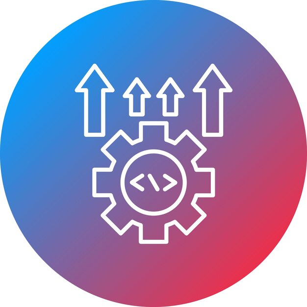 improvement icon vector image can be used for no code