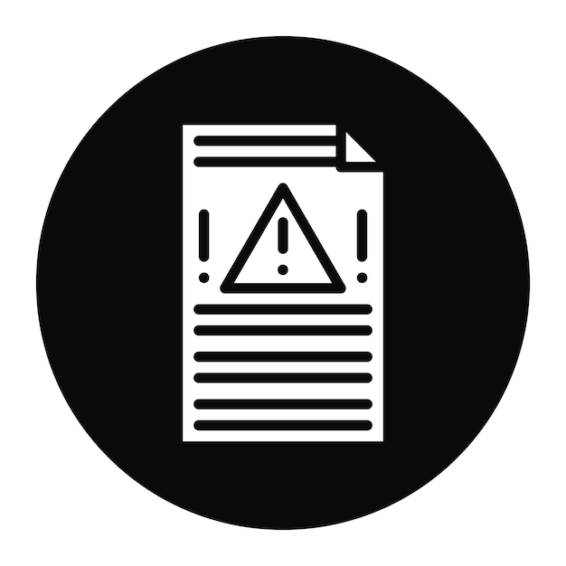 incident reporting icon vector image can be used for risk management