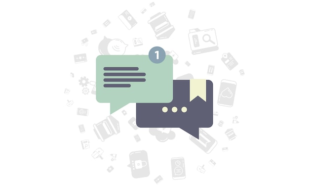 Incoming message and saved message notification badges
