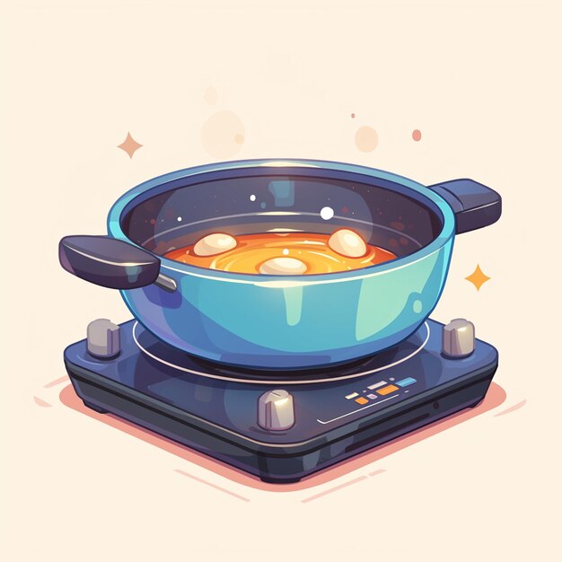 Induction cooktop with precise temperature adjustments