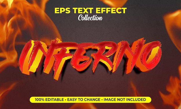 inferno fire text effect