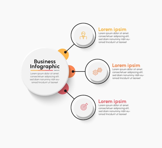 Infografinen liiketoimintadesignin taustamallipohja