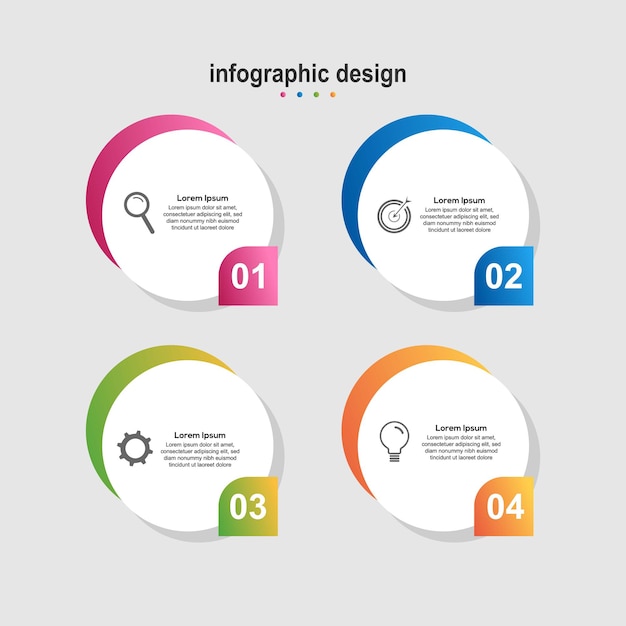 Infographic design business design spiral