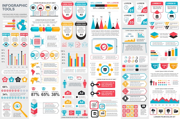 Infographic elements vector design template