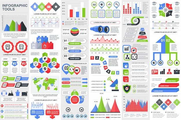Infographic elements vector design template