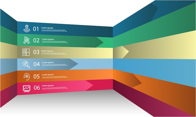 infographic idea shape data vector template process concept step for strategy and information educat