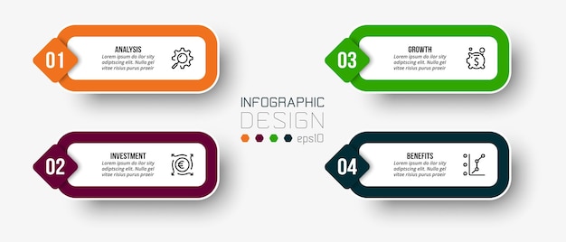 Infographic template business concept with diagram