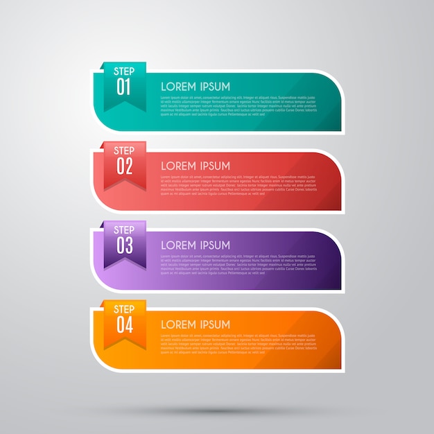  Infographic  with 4 options, steps or processes