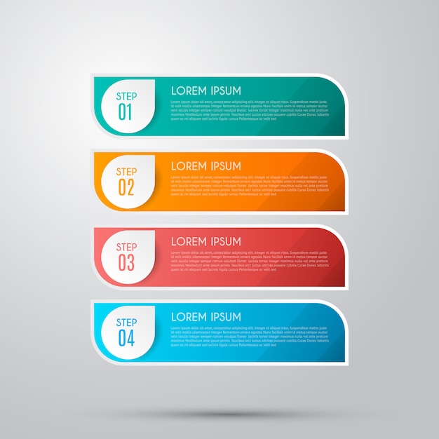  Infographic  with 4 options, steps or processes
