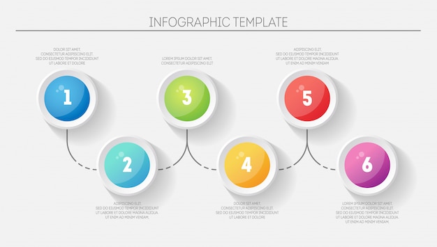 Infographic with steps