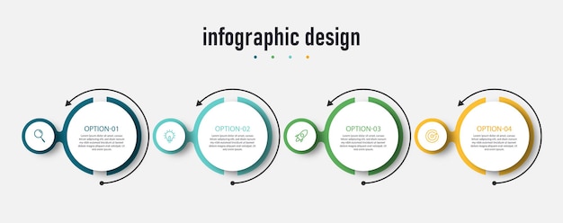 infographics design for business concept