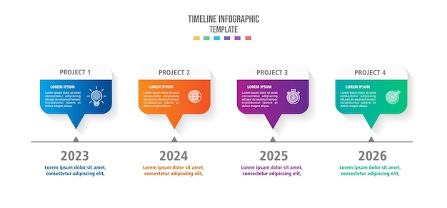 infographics template 3d business concept with 4 steps or options can be used for workflow layout
