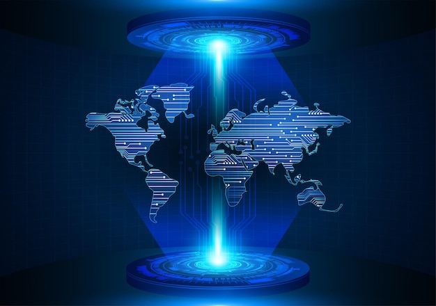 information cyber digital security code system data network concept binary internet safe