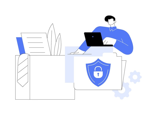 Information privacy abstract concept vector illustration