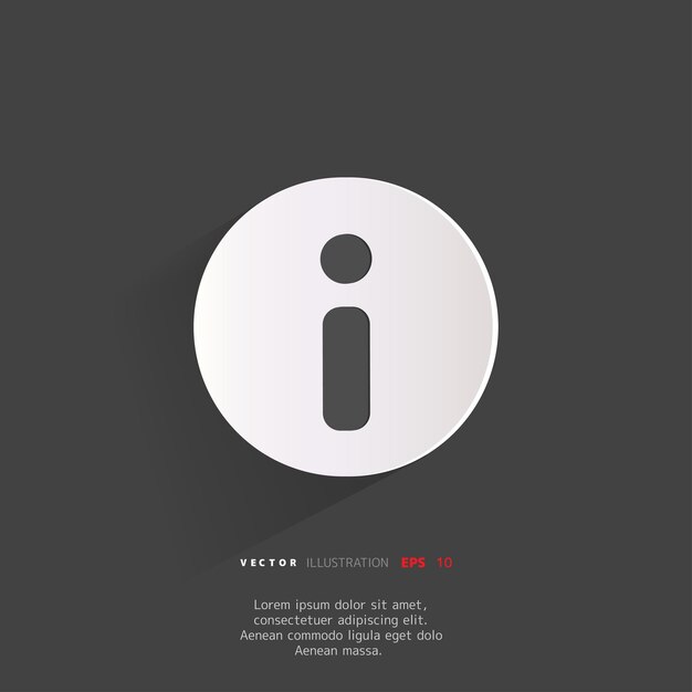Information web icon