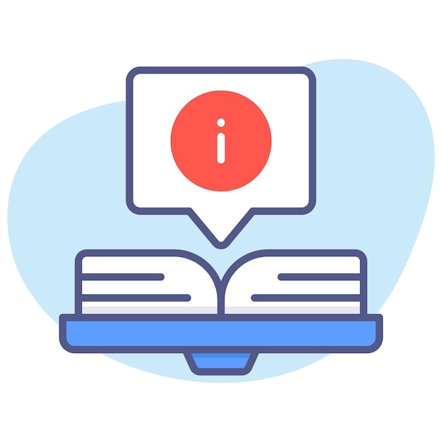 Informative book study Modern concepts flat design Premium quality vector illustration concept