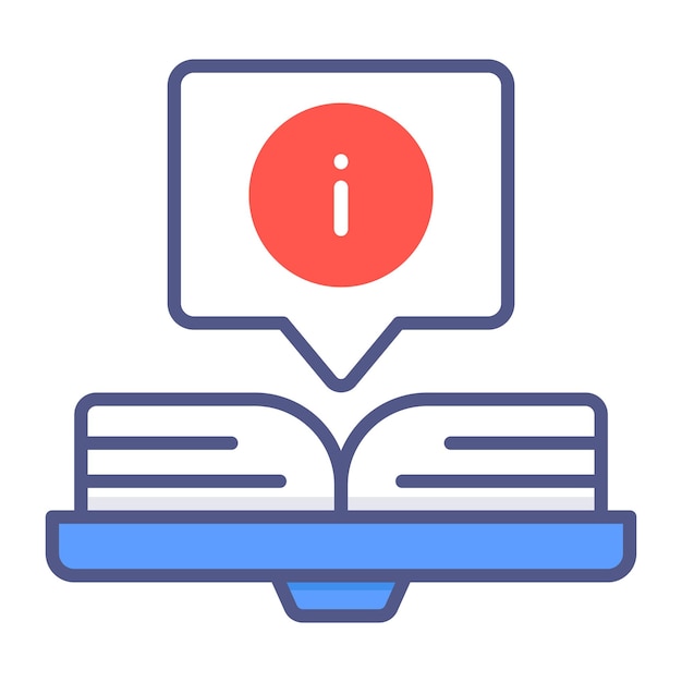 Informative book study Modern concepts flat design Premium quality vector illustration concept