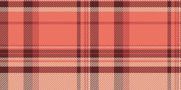 Inspiration fabric tartan vector figure background plaid seamless Neat texture pattern textile check in red and peach puff colors
