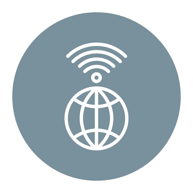 internet access icon vector image can be used for public utilities
