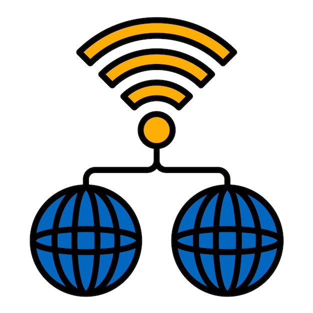 Internet Connectivity Flat Illustration