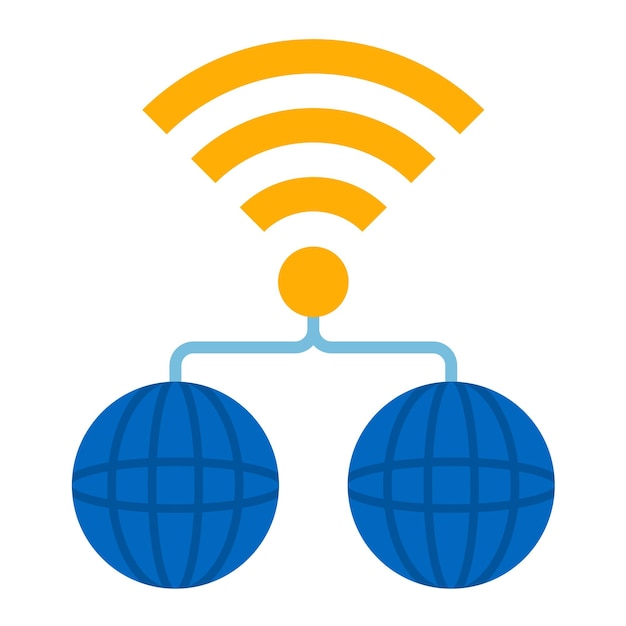 Internet Connectivity Flat Illustration