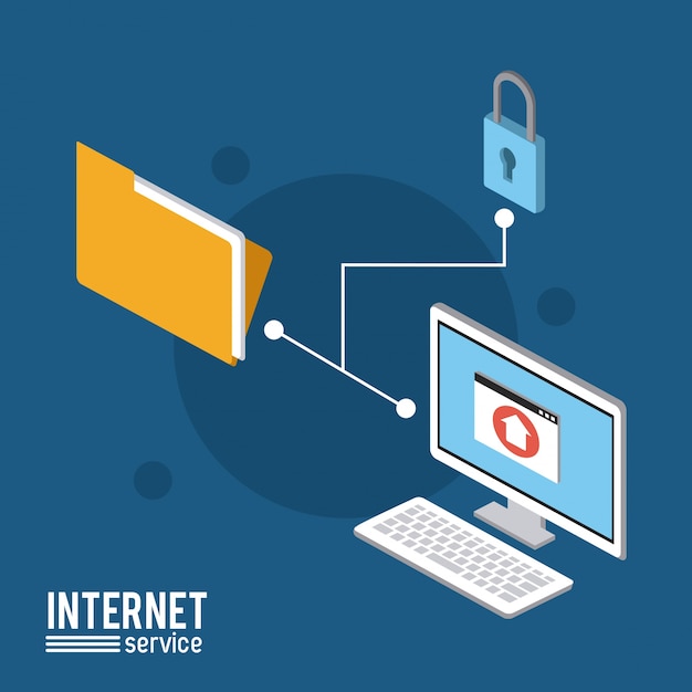 Internet service infographic