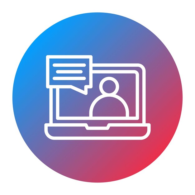 interview icon vector image can be used for headhunting