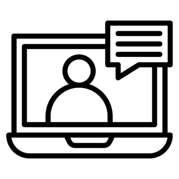 interview icon vector image can be used for hiring process