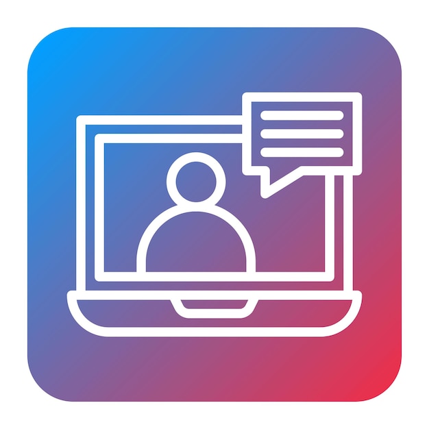 interview icon vector image can be used for hiring process