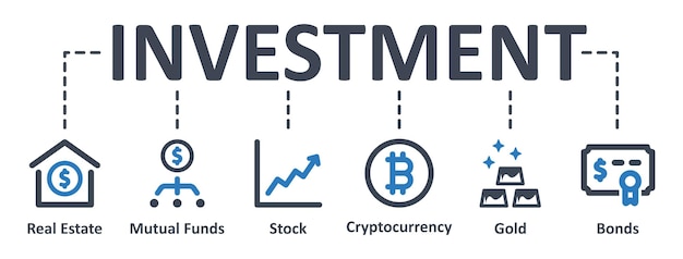 Investment infographic template design with icons vector illustration business concept