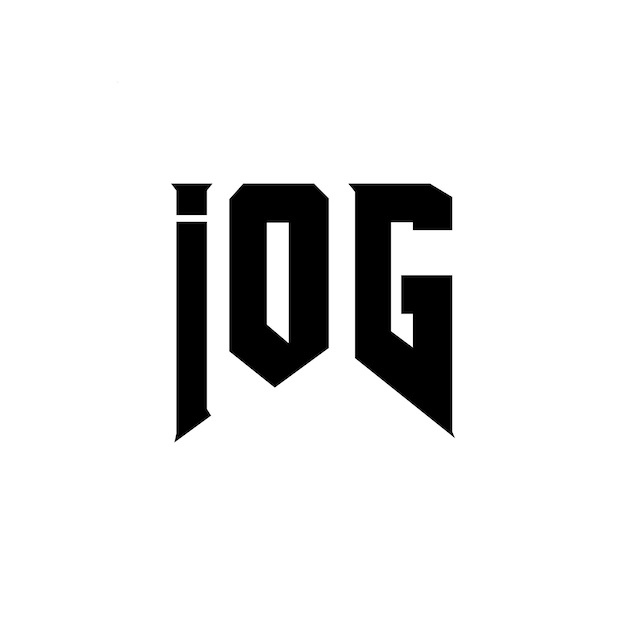 IOG letter logo design for technology company IOG logo design black and white color combination IOG logo IOG vector IOG design IOG icon IOG alphabet IOG typography logo design