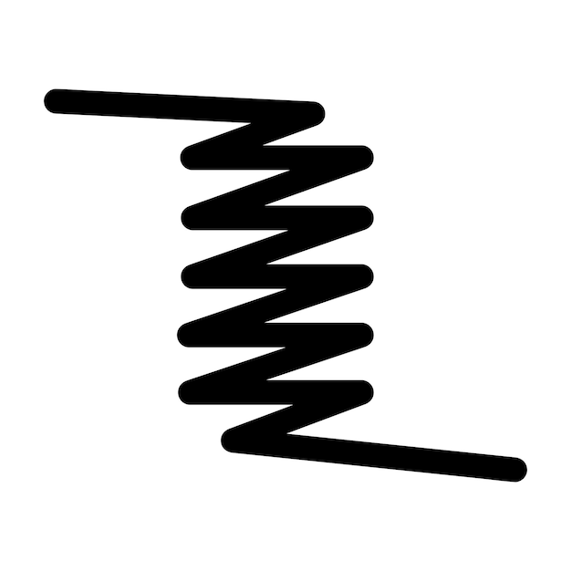 Iron spring icon logo vector design template