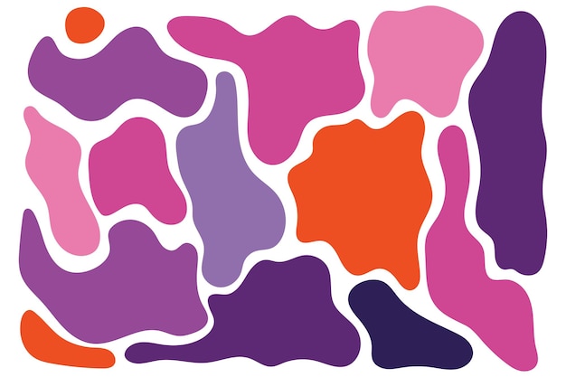 Irregular blob set of abstract organic shapes Abstract irregular random blobs