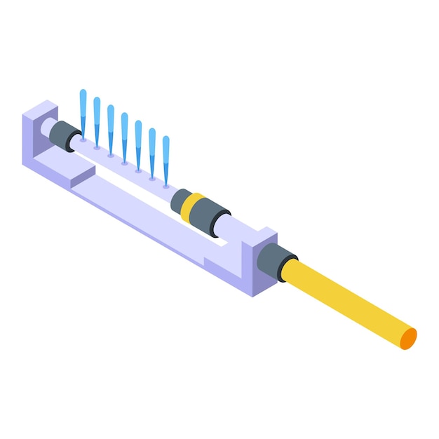 Irrigation system icon isometric vector Water pipe Farm hose