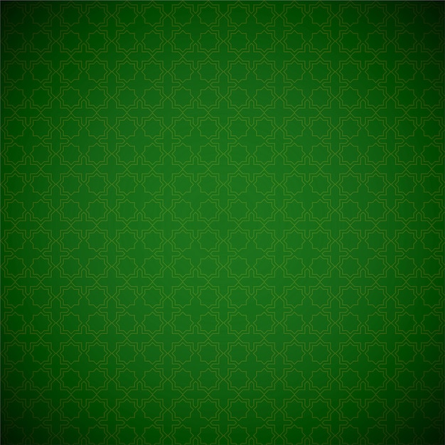 Islamic Background Green Pattern
