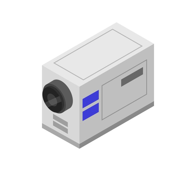 Isometric action camera