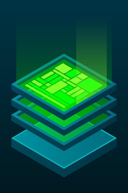 Isometric database Isometric futuristic server Big data isometric Cloud computing and file cloud storage Isometric technology