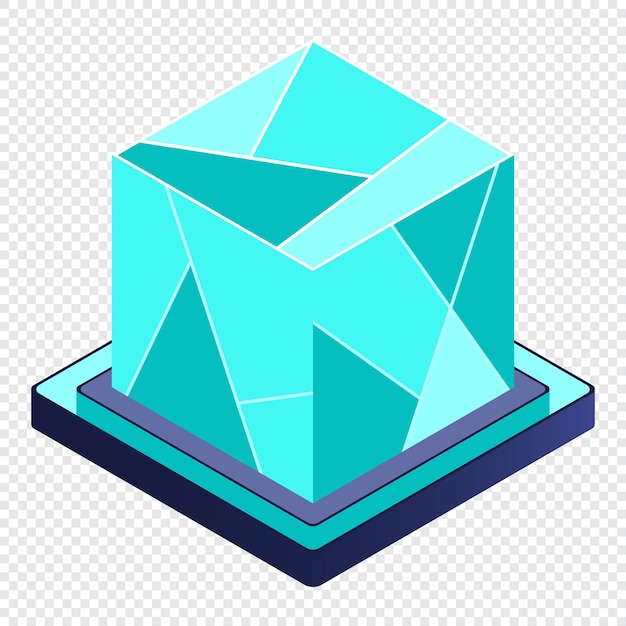 Isometric futuristic server Isometric database or data center Abstract blockchain Computer storage Cloud storage Isometric technology