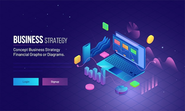 Isometric laptop