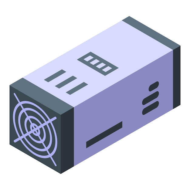 Isometric power supply unit illustration