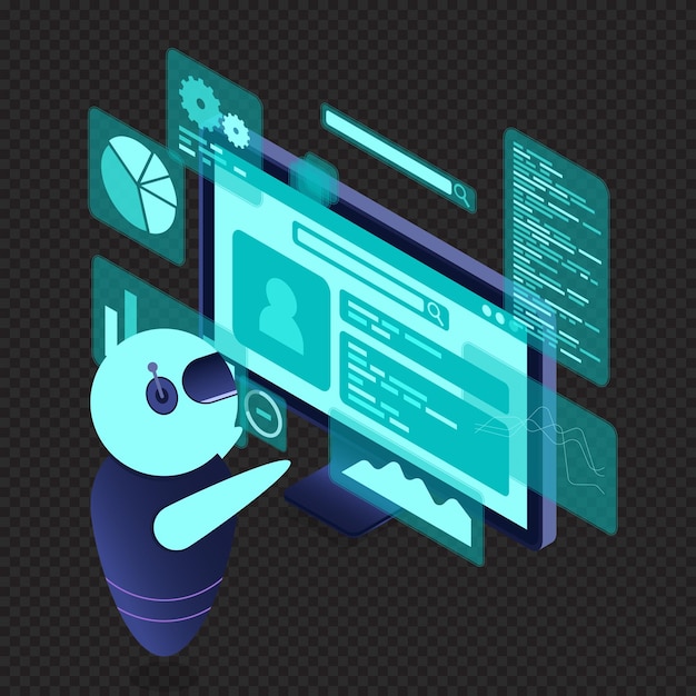 isometric seo analysis search engine optimization analysis concept digital technology website isometric technology