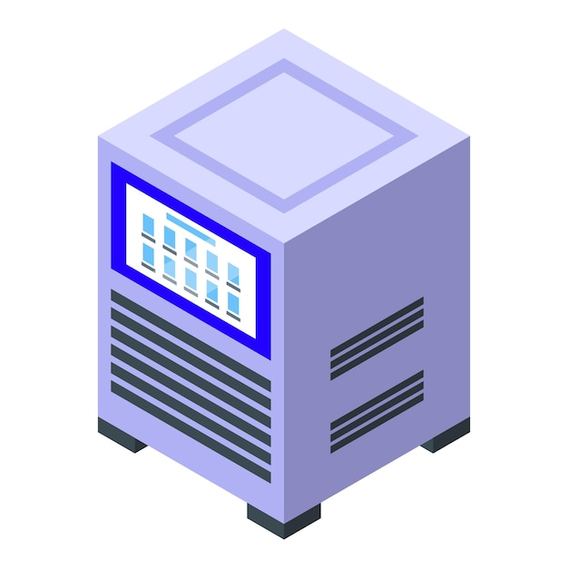 isometric vector illustration of air conditioning unit